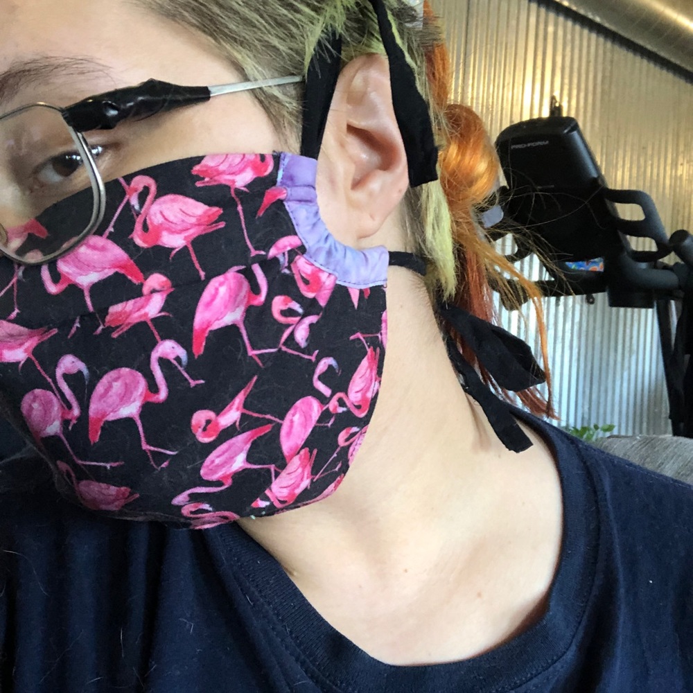 “Cottage-core” Cotton Mask - Picture 3 of 4